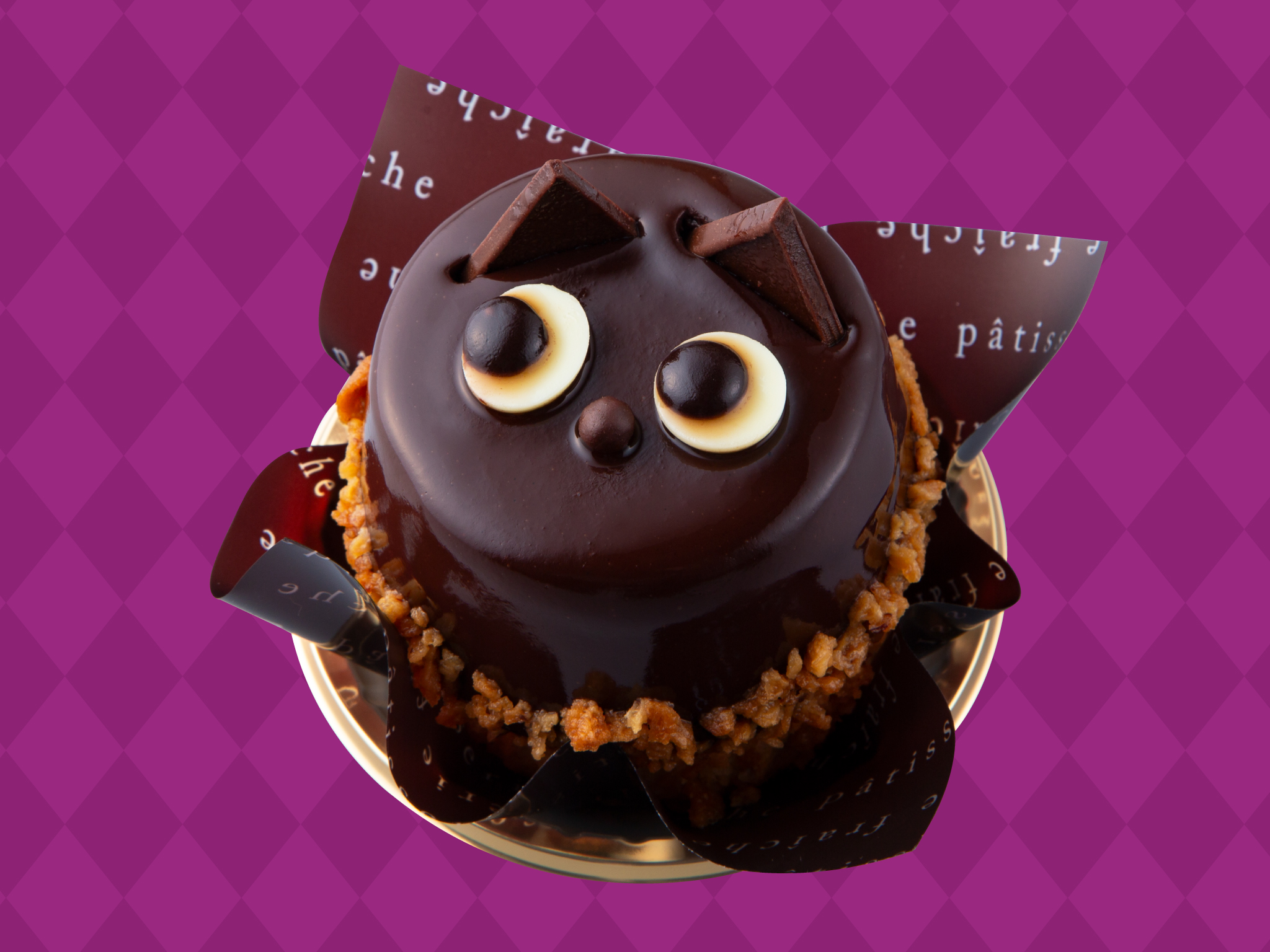 ハロウィン黒ねこケーキ_画像